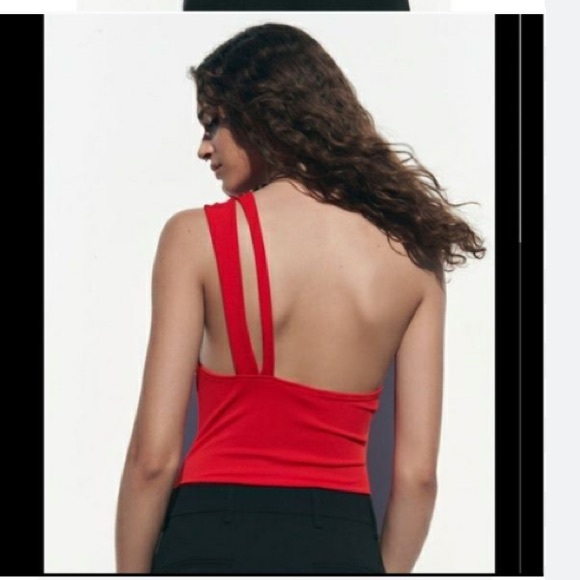 ZARA RING TRIM CROSS STRAP BODYSUIT - Picture 3 of 6